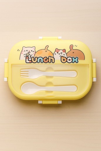 Ланчбокс «Cat family», yellow (1400 ml)