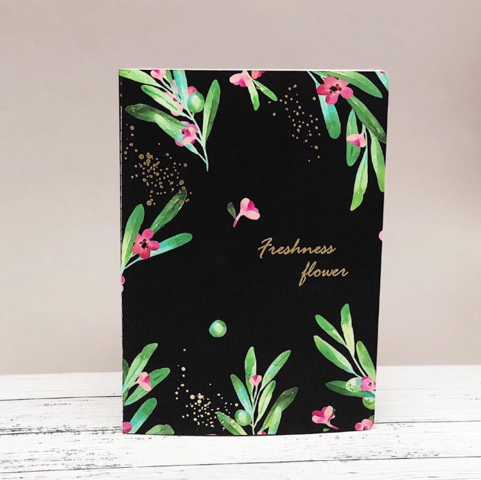 Тетрадь &quot;Freshness flower&quot; black 