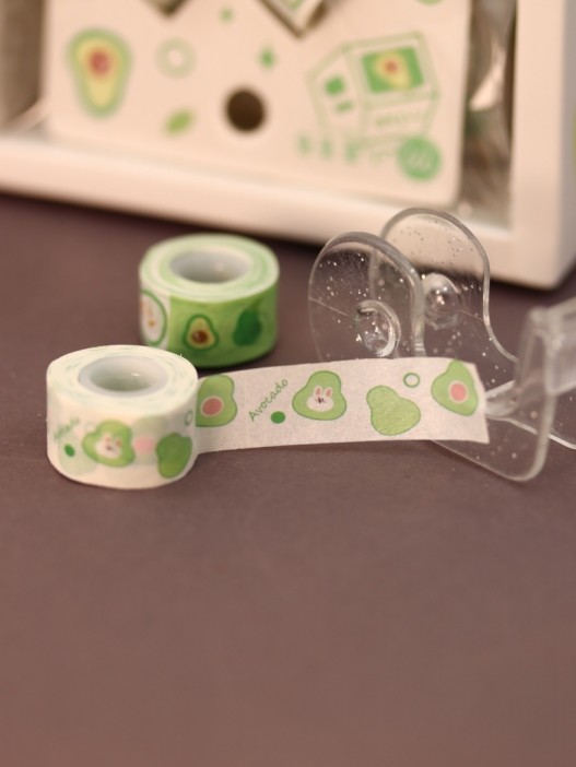 Набор декоративного скотча 2 шт. + диспенсер "Avomilk" (1.2см*3м) 