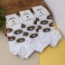 Носки женские "Donuts black", белый, р. 35-40 
