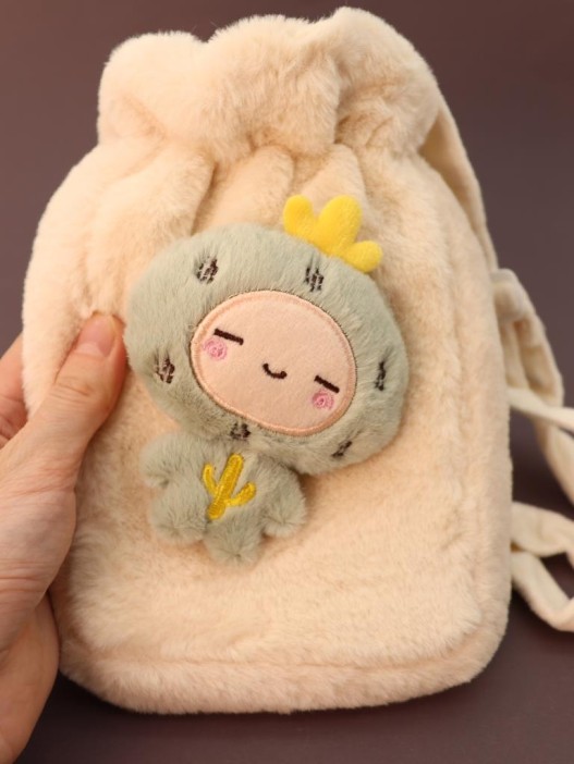 Грелка плюшевая с ремешком &quot;Plush friends&quot;, cactus, 400 мл (21*15,2 см) 