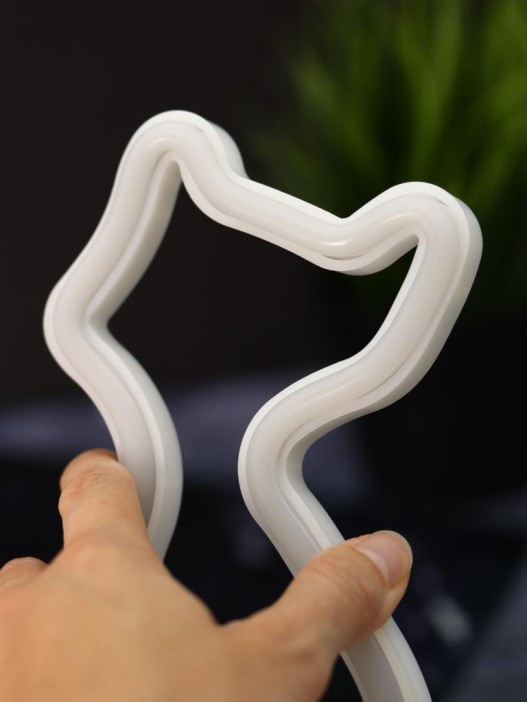 Неоновый LED ночник настольный &quot;Cat&quot;, розовое свечение (24х16 см) 