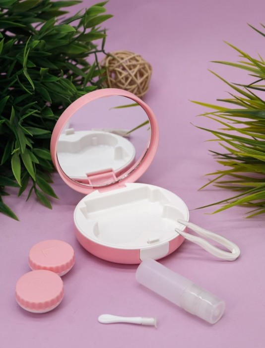 Контейнер для линз «Unicorn», pink 