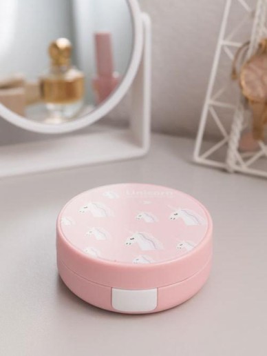 Контейнер для линз "Unicorn", pink