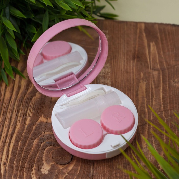 Контейнер для линз «Unicorn», pink 