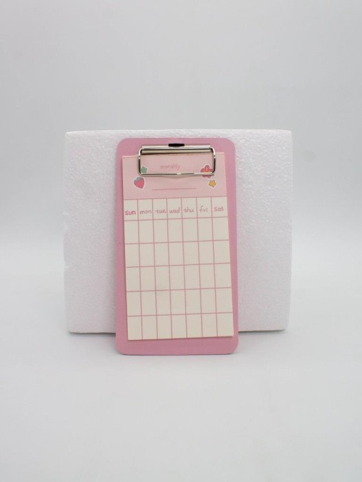Блок для заметок с зажимом &quot;Cute month&quot;, 30 л. 10*18 см 