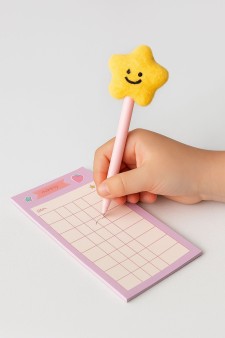 Блок для заметок с зажимом "Cute month", 30 л. 10*18 см