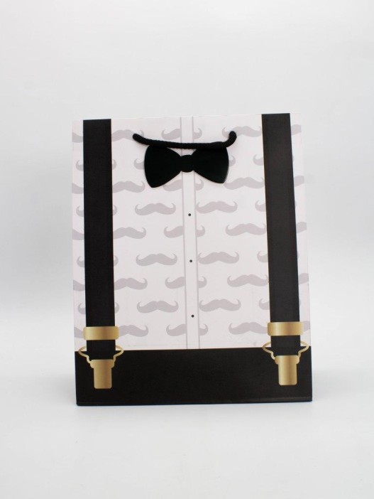 Пакет подарочный «Business suit», men&#039;s suspenders (26*32*12.5) 