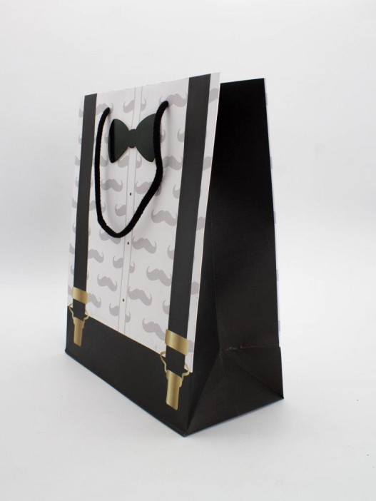 Пакет подарочный «Business suit», men&#039;s suspenders (26*32*12.5) 