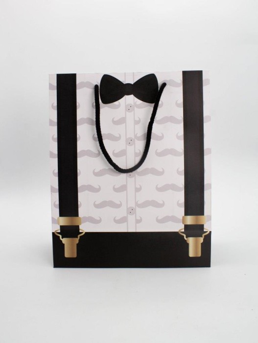 Пакет подарочный «Business suit», men&#039;s suspenders (26*32*12.5) 