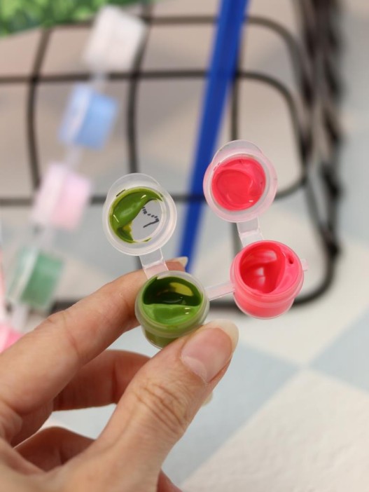 Картина по номерам на подрамнике Draw Me! «Tulip field», (20*20 см) 