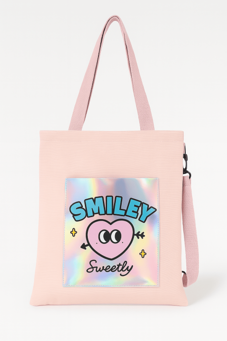 Сумка шоппер &quot;Smiley&quot;, pink 