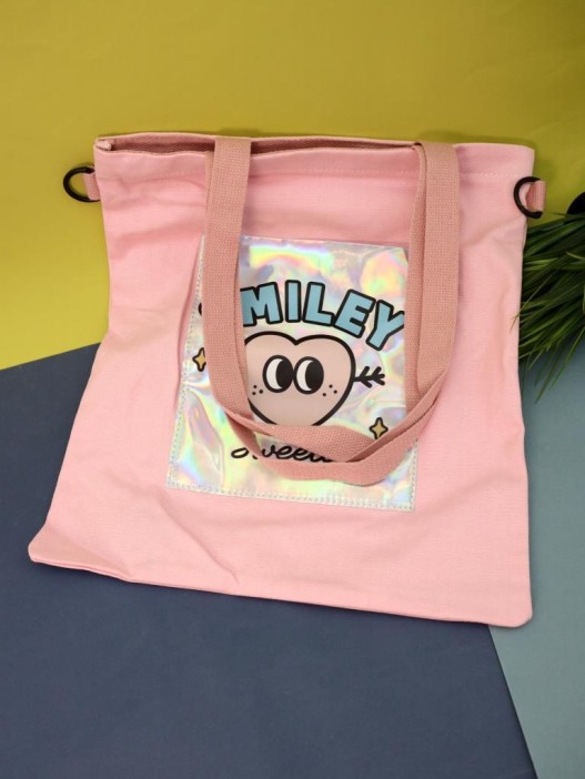Сумка шоппер &quot;Smiley&quot;, pink 