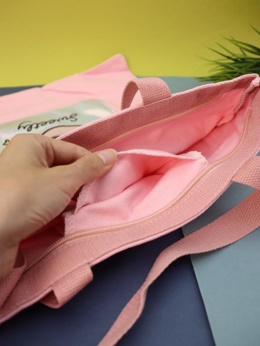 Сумка шоппер &quot;Smiley&quot;, pink 