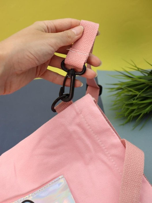 Сумка шоппер &quot;Smiley&quot;, pink 