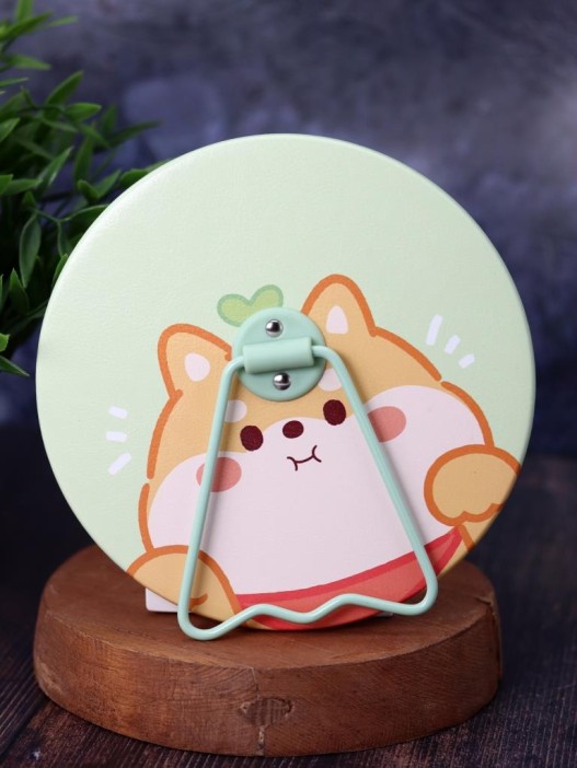 Зеркало настольное &quot;Head corgi&quot;, green (15,5*16 см) 