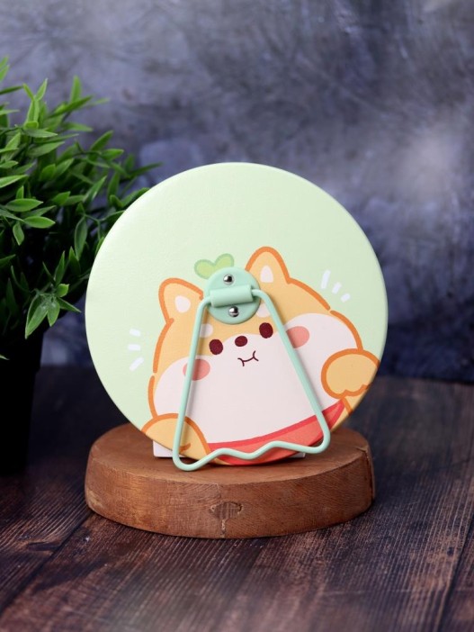 Зеркало настольное &quot;Head corgi&quot;, green (15,5*16 см) 