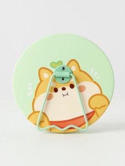 Зеркало настольное "Head corgi", green (15,5*16 см)