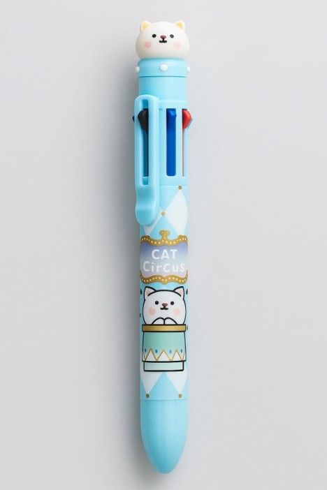Разноцветная ручка 8 в 1 &quot;Cute kitty&quot;, blue 