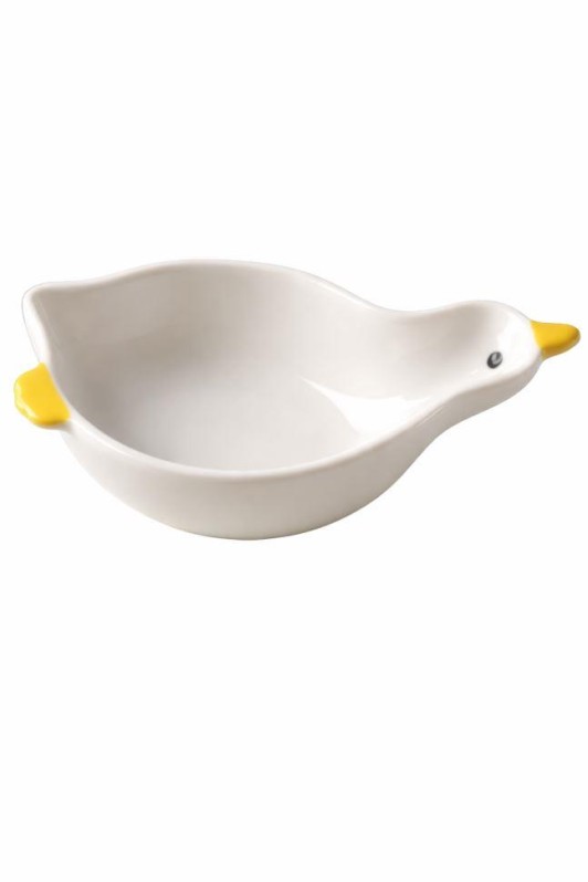 Набор керамических соусников 20шт. "Утенок", белый (11,2x6,2x2,6 см) 