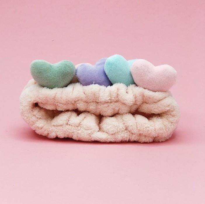 Повязка на голову &quot;Color heart&quot;, peach 