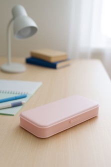 Пенал "Pensil box", pink (20.5*9.3*3 см)