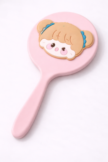 Зеркало "Подмигивающий малыш", розовое