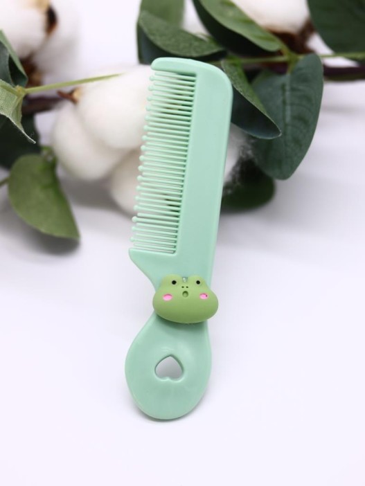 Расческа "Клуб животных, лягушка", зеленая 