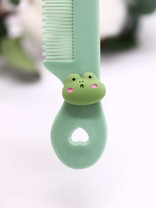 Расческа "Клуб животных, лягушка", зеленая 