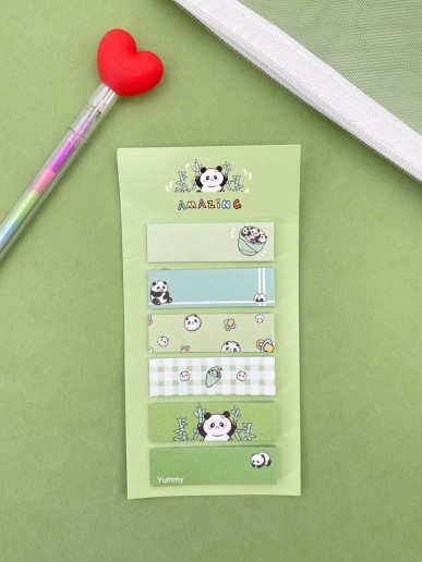 Стикеры "Panda life", green