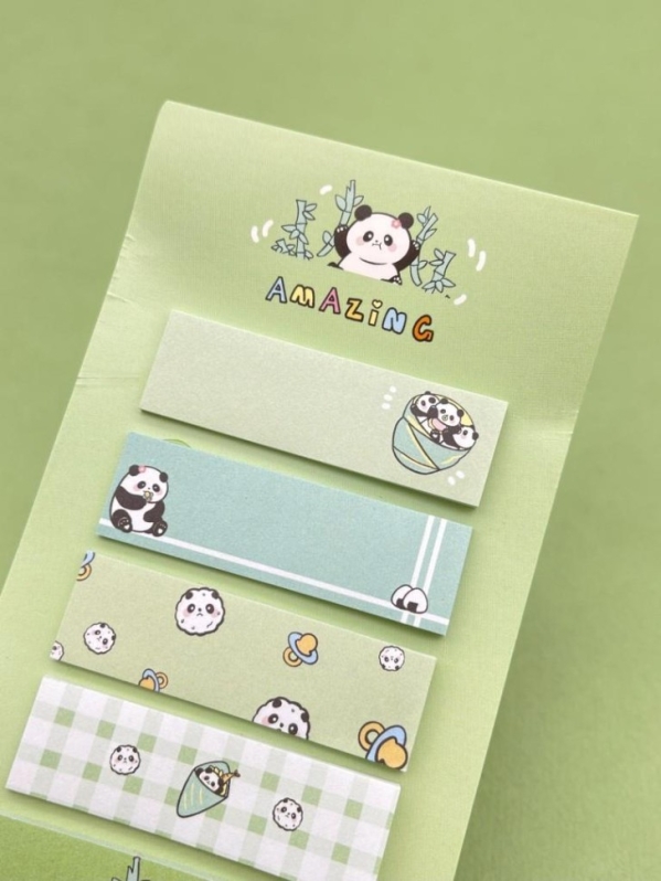 Стикеры "Жизнь Панды", зеленые