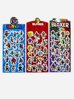Наклейки лазерные "Bloxer", микс (10*22см)