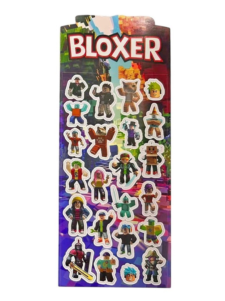 Наклейки лазерные "Bloxer", микс (10*22см)