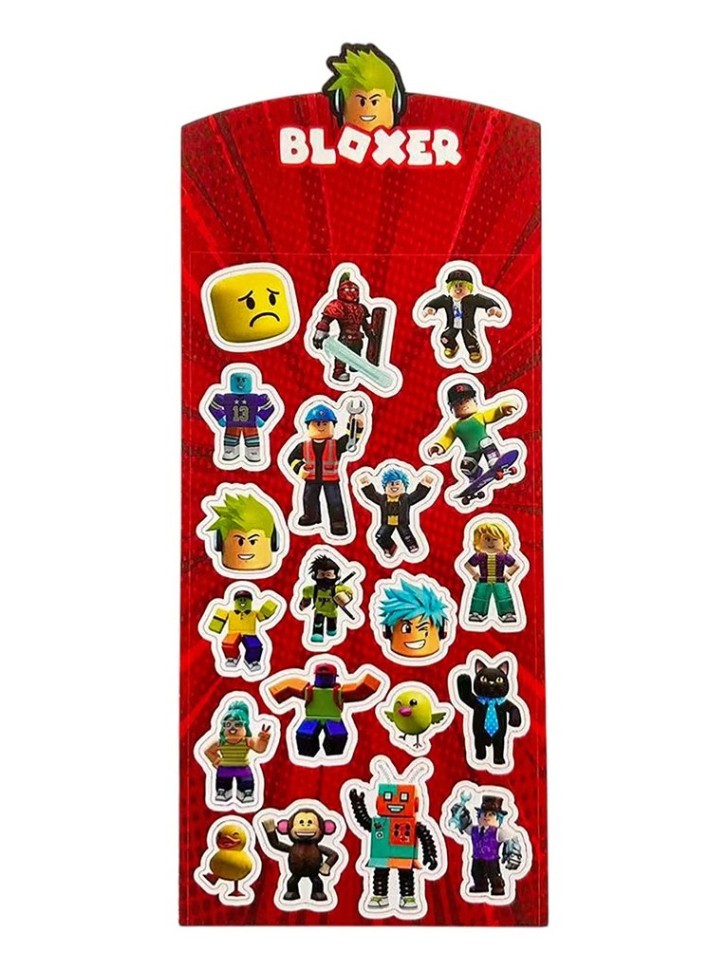 Наклейки лазерные "Bloxer", микс (10*22см)
