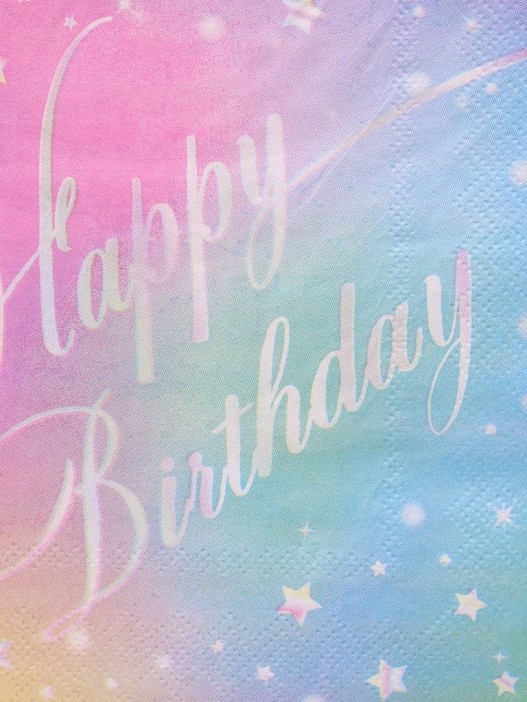 Салфетки бумажные 10 шт. &quot;Magical birthday party&quot;  (33*33 см) 