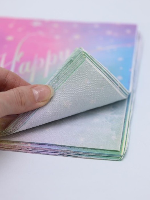 Салфетки бумажные 10 шт. &quot;Magical birthday party&quot;  (33*33 см) 