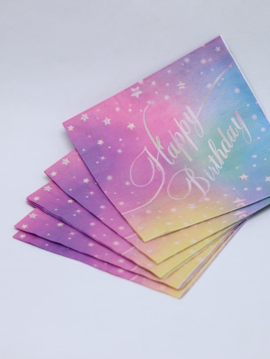Салфетки бумажные 10 шт. &quot;Magical birthday party&quot;  (33*33 см) 