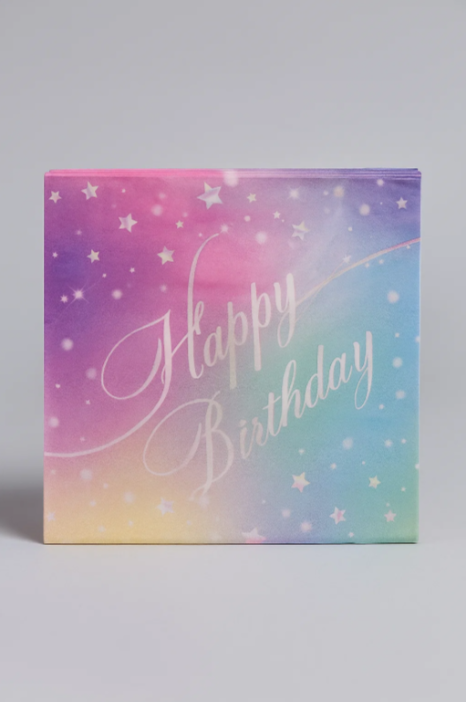 Салфетки бумажные 10 шт. &quot;Magical birthday party&quot;  (33*33 см) 