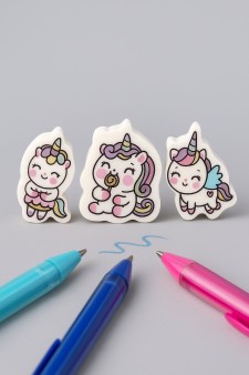 Набор ластиков "Unicorn", mix