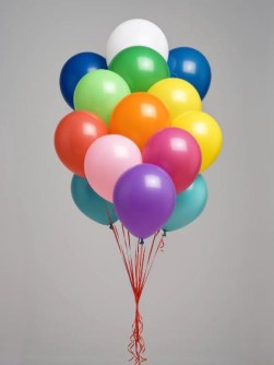 Набор воздушных шаров 100 шт. "Matt vibrant balloons", (25 см)