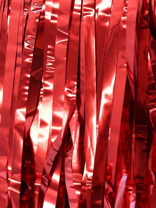 Праздничный занавес, дождик для фотозоны &quot;Rain&quot;, red (100*200 см) 