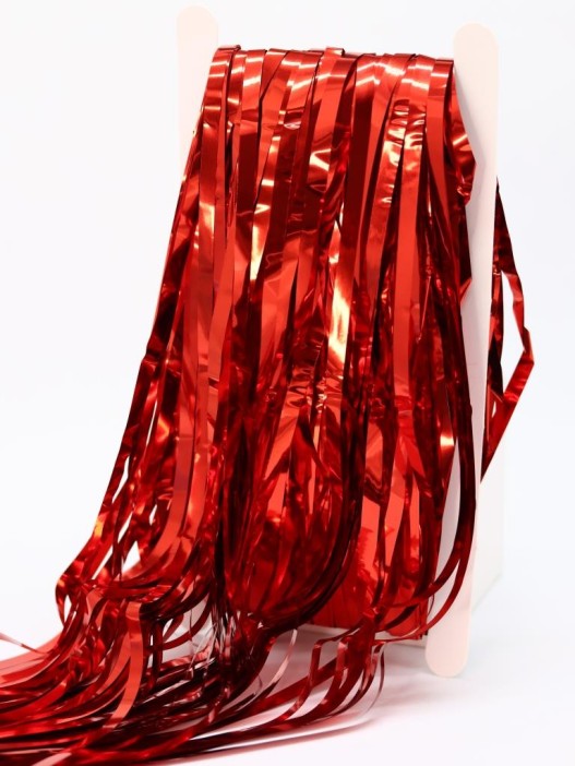 Праздничный занавес, дождик для фотозоны &quot;Rain&quot;, red (100*200 см) 