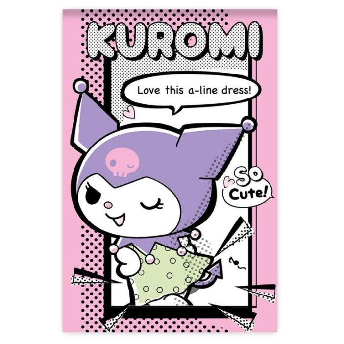 Блокнот А7 &quot;Куроми-3&quot;, 65*98 мм, клетка, 40 л на скрепке, обложка 200 гр/м2 