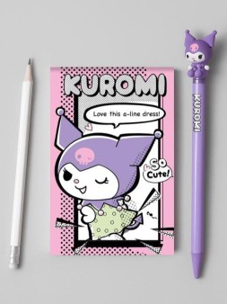 Блокнот А7 "Куроми-3", 65*98 мм, клетка, 40 л на скрепке, обложка 200 гр/м2