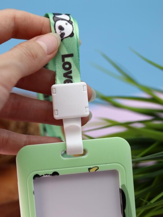 Футляр для карт на ленте &quot;Panda is resting&quot; 