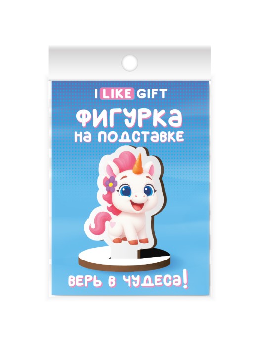Деревянная фигурка на подставке iLikeGift &quot;Верь в чудеса!&quot; 