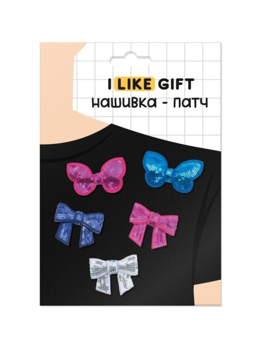 Набор термонашивок для одежды iLikeGift 5 шт. «Bows», mix 