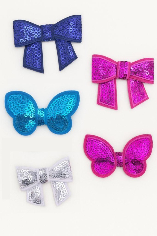 Набор термонашивок для одежды iLikeGift 5 шт. «Bows», mix
