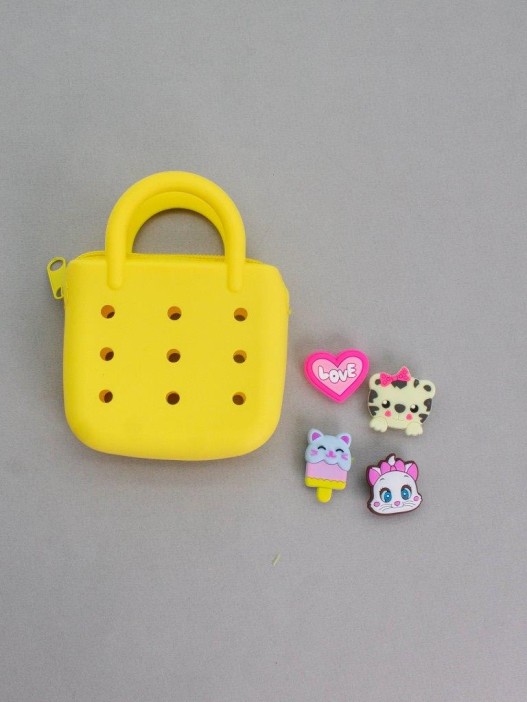 Брелок-сумочка с джиббитсами &quot;Cool bag&quot;, yellow (9*12 см) 