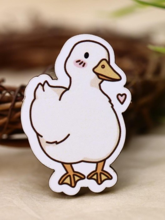 Значок ECO из дерева &quot;Романтичный гусь&quot; 